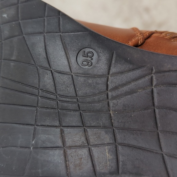 Dream Pairs Intruder-3 Stud Embellished Heeled Tall Boots 9.5 Brown Full Zipper - Picture 11 of 16